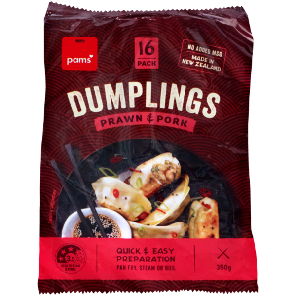 Pams Prawn & Pork Dumplings 350g