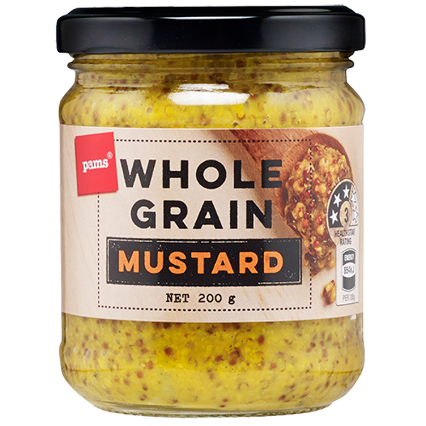 Pams Whole Grain Mustard 200g