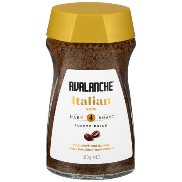 Avalanche Coffee Italian Freeze Dried 100g