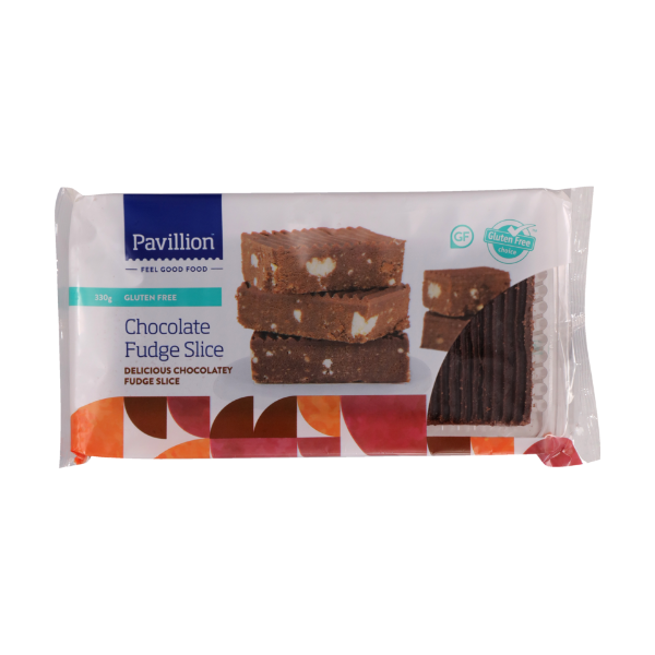 Pavillion Foods Gluten Free Chocolate Fudge Slice 330g Prices FoodMe