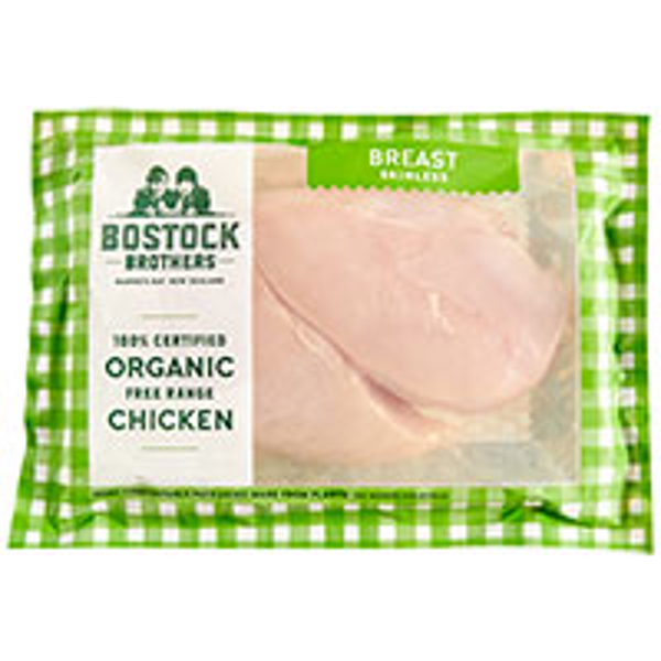 Bostocks Chicken Breast Organic Skinless Boneless 1kg
