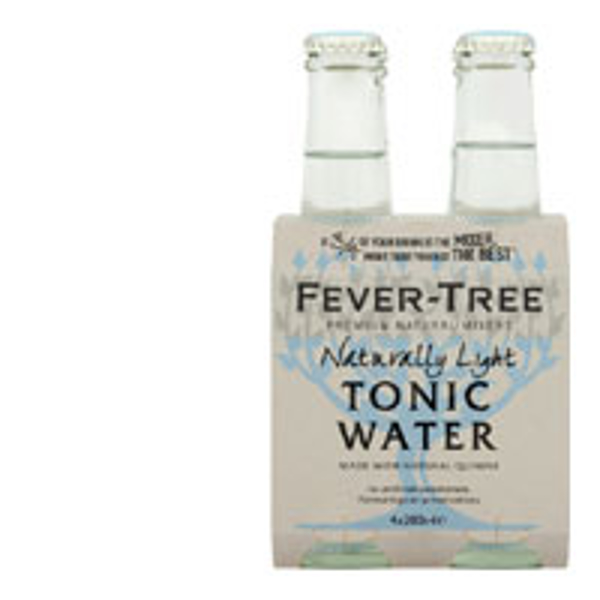 Fever Tree Mixers Light Tonic Water 800ml (200ml x 4pk)