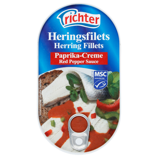 Richter Herring Fillets In Red Pepper Sauce 200g
