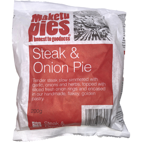 Maketu Pies Steak & Onion Pie 1ea