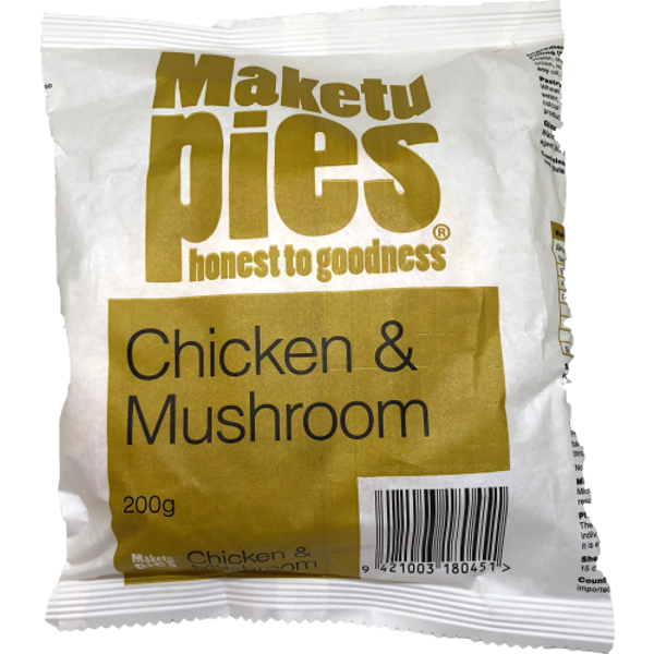 Maketu Pies Chicken & Mushroom Pie 1ea