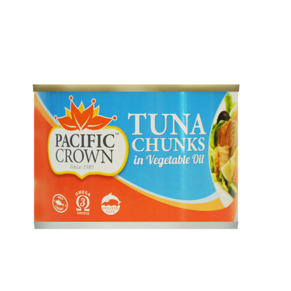 Pacific Crown Tuna Chunks In Vegetable Oil 425g