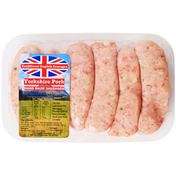 Butchery Yorkshire English Sausages 1kg Prices - FoodMe