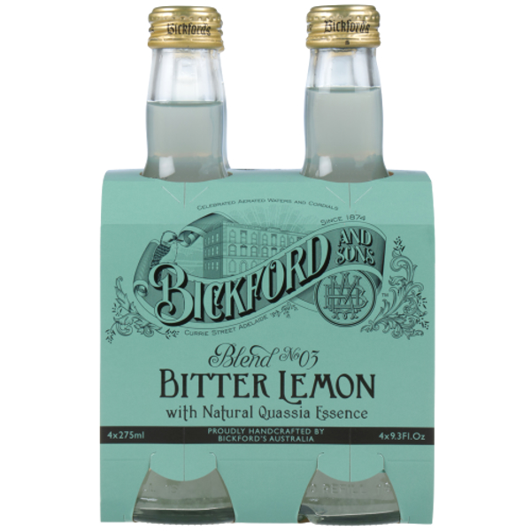 Bickford's Bitter Lemon With Natural Quassia Essence 4pk