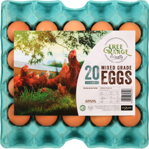 Zealand Farms Free Range Mixed Grade Eggs Prices - FoodMe