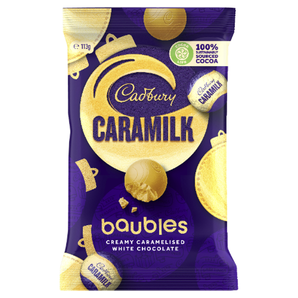 Cadbury Caramilk Chocolate Baubles 113g