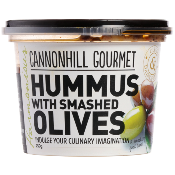 Cannonhill Gourmet Hummus With Smashed Olives 250g