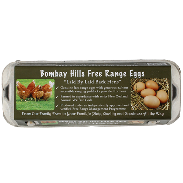 Bombay Hills Free Range Eggs 12ea