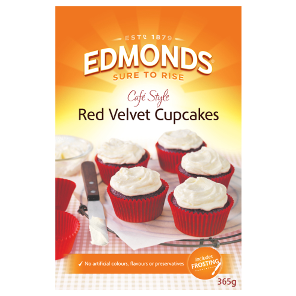 Edmonds Cafe Creations Red Velvet Cupcakes Mix 365g