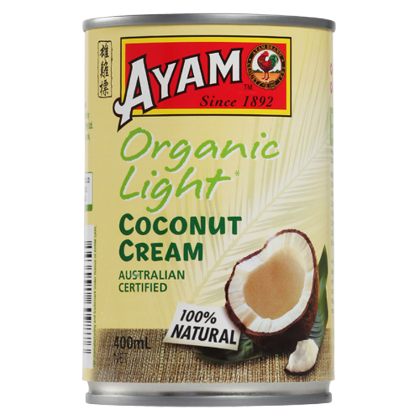 Ayam Light Organic Coconut Cream 400ml