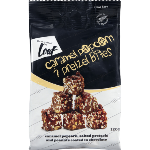 Loaf Caramel Popcorn & Pretzel Bites 120g