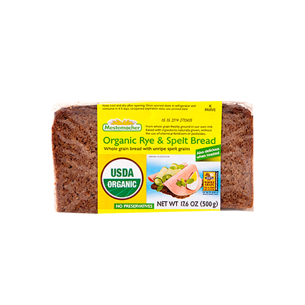 Mestemacher Organic Rye & Spelt Bread 554g Prices FoodMe