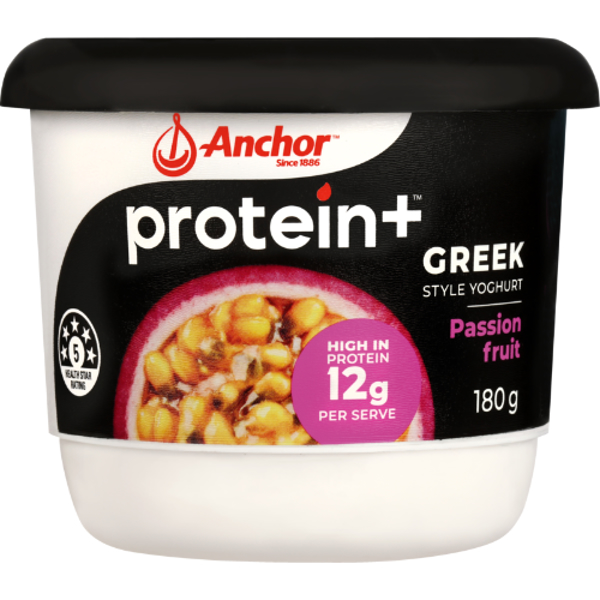 Anchor Protein Plus Passionfruit Greek Style Yoghurt 180g