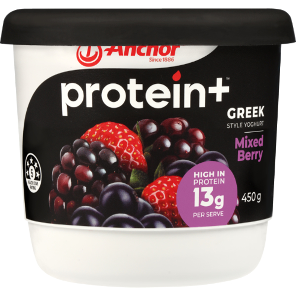 Anchor Protein Plus Mixed Berry Greek Style Yoghurt 450g