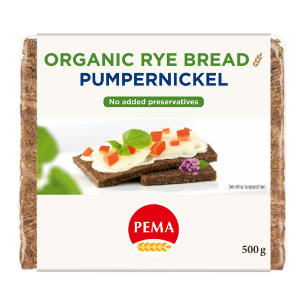 Pema Pumpernickel Rye Bread 500g
