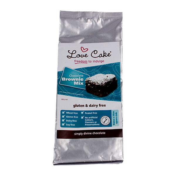 Love Cake Gluten Dairy Free Simply Divine Chocolate Brownie 380g