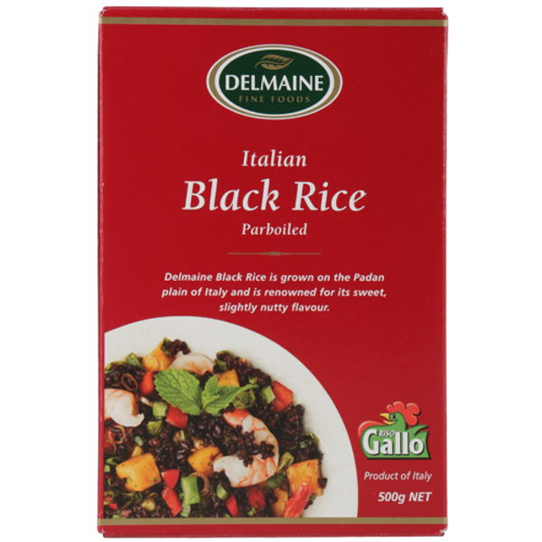 Delmaine Italian Parboiled Black Rice 500g