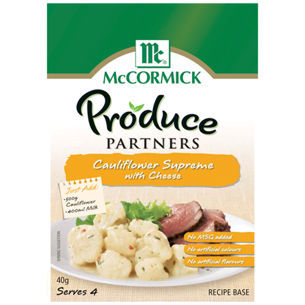 McCormick Produce Partners Cauliflower Supreme with Cheese 40g