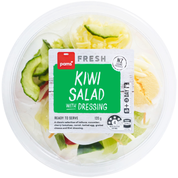 Pams Kiwi Salad With Dressing 120g