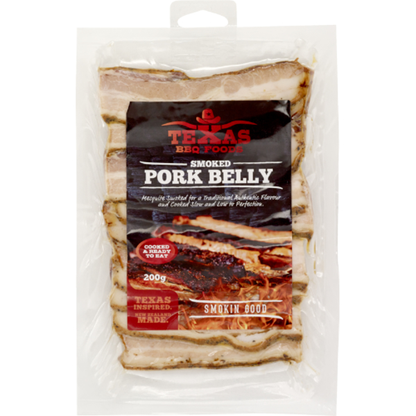 Texas BBQ Foods Smoked Pork Belly 200g