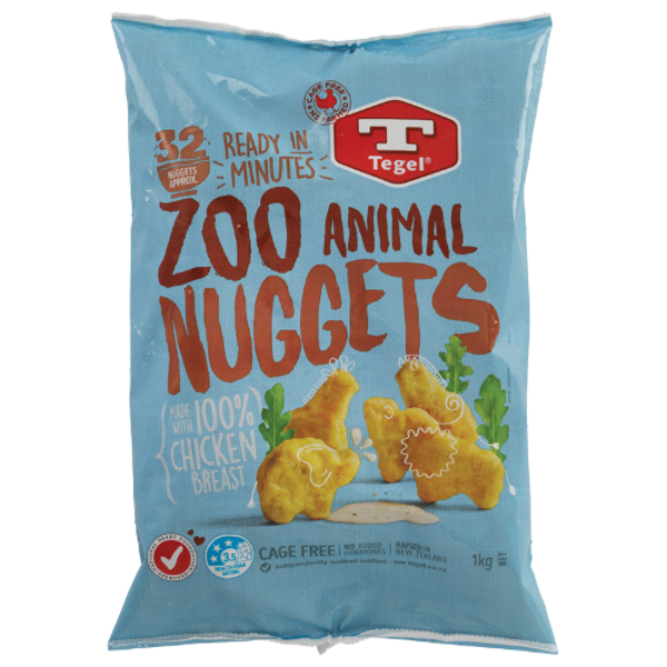 Tegel Chicken Zoo Animal Nuggets 1kg