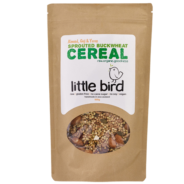 Little Bird Almond, Goji & Yacon Sprouted Buckwheat Cereal 500g