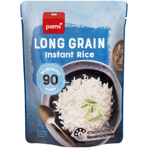 Pams Long Grain Instant Rice 250g