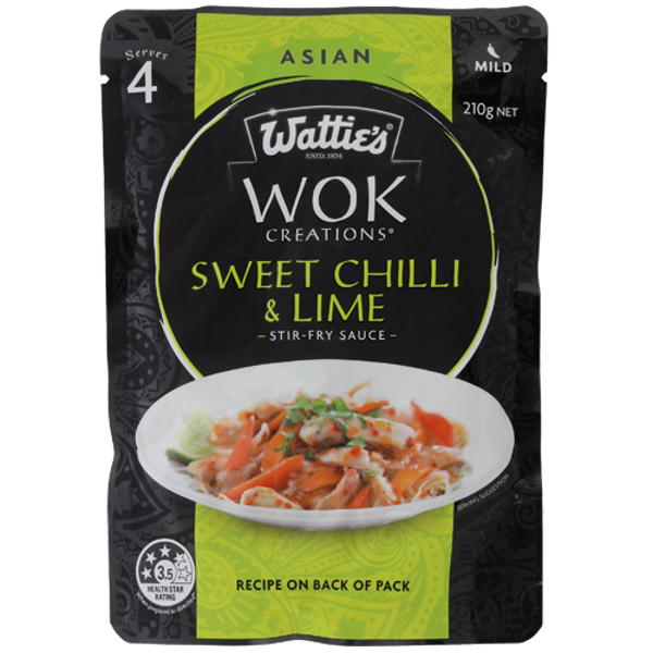 Wattie's Wok Creations Thai Chilli & Lime Stir Fry Sauce 210g
