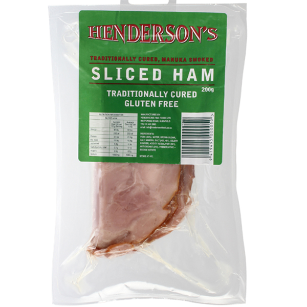 Hendersons Sliced Ham 200g