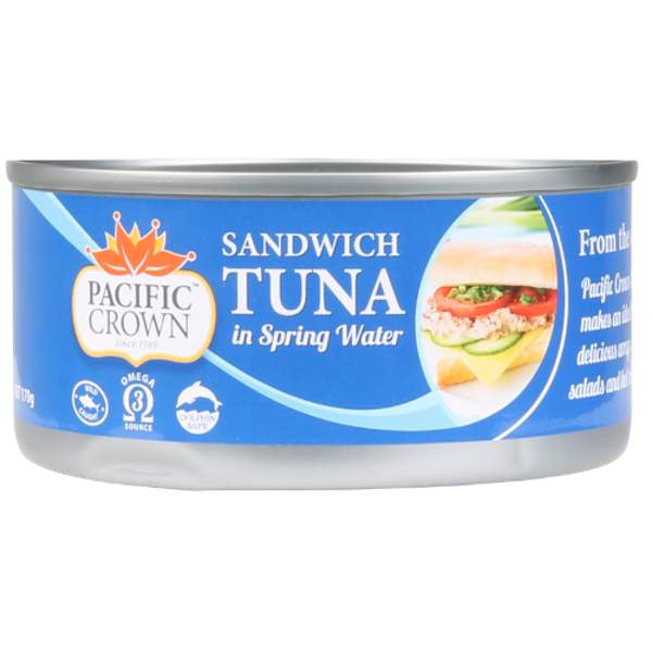 Pacific Crown Sandwich Tuna In Spring Water 170g