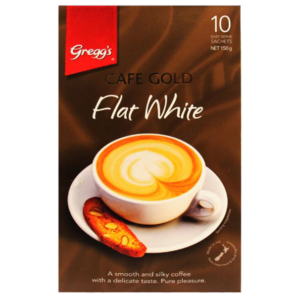 Gregg's Greggs Cafe Gold Coffee Flat White Sachets 10pk