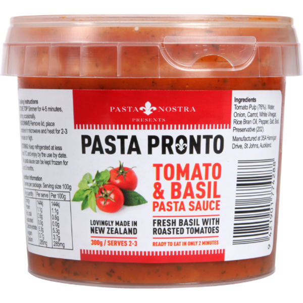 Pasta Nostra Tomato & Basil Sauce 300g