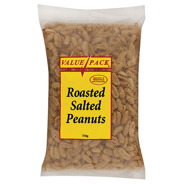 Value Pack Roasted Salted Peanuts 750g Prices - FoodMe