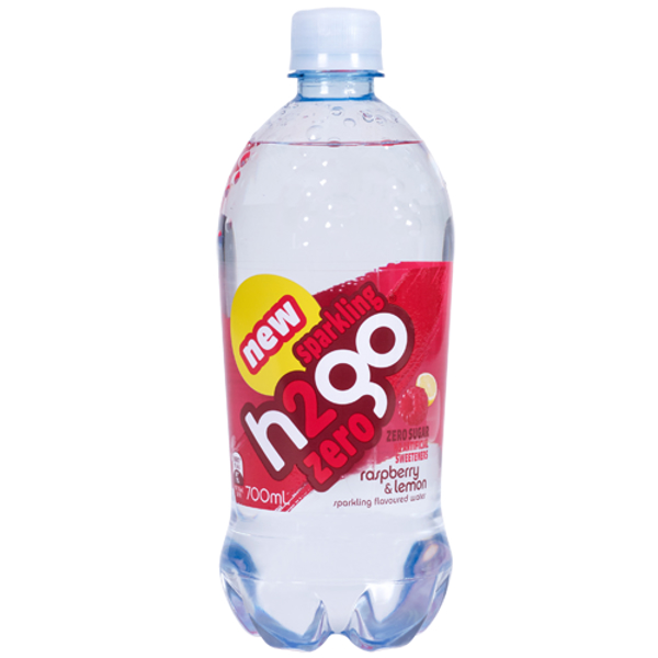 H2Go Zero Raspberry & Lemon Sparkling Water 700ml