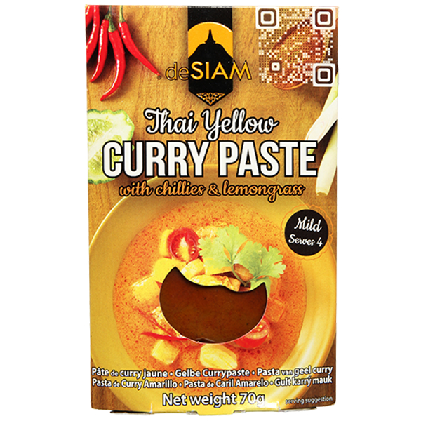 De Siam Thai Yellow Curry Paste 70g