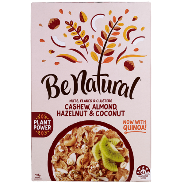 Be Natural Natural Cashew Almond Hazelnut & Coconut Breakfast Cereal 415g
