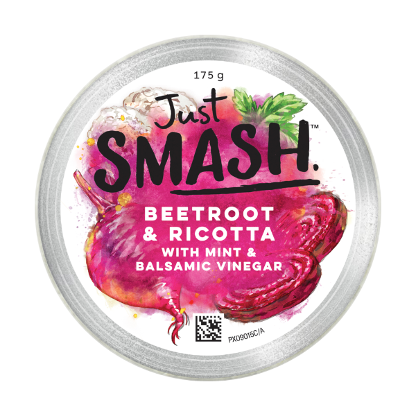 Just Smash Beetroot & Ricotta With Mint & Balsamic Vinegar Dip 175ml
