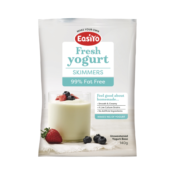 Easiyo Skimmers 99 Fat Free Unsweetened Yogurt Base 140g Prices FoodMe
