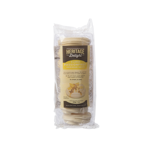 Heritage Delight Passionfruit Meringues 8pk Prices FoodMe