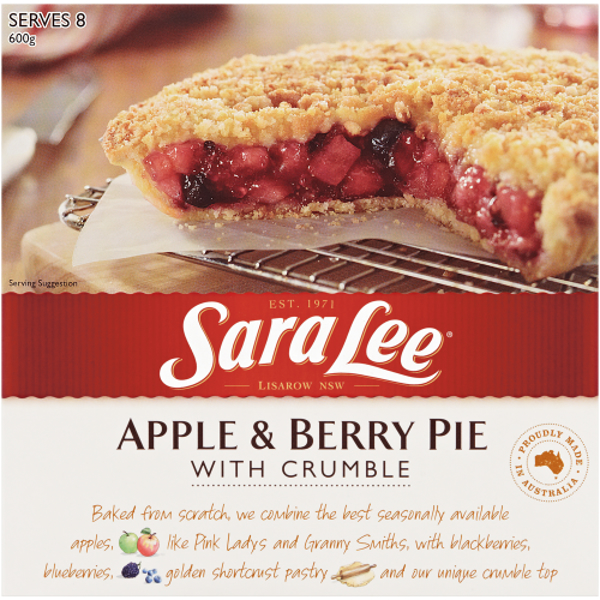 Sara Lee Apple & Berry Pie With Crumble 600g