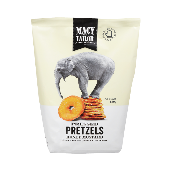 Macy & Tailor Honey Mustard Pressed Pretzels 180g Prices FoodMe