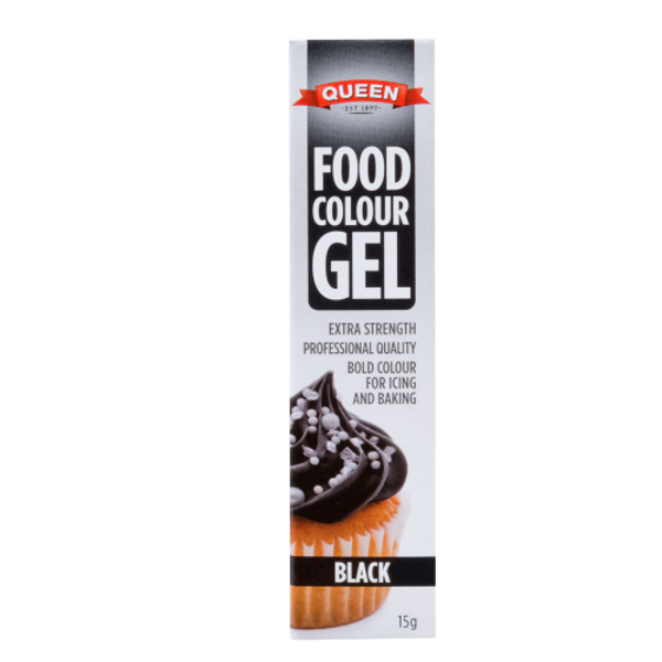 Queen Adelaide Black Gel Food Colour 15g