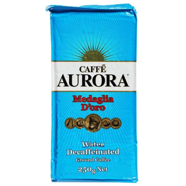 Aurora Medaglia D'oro Water Decaffeinated Ground Coffee 250g