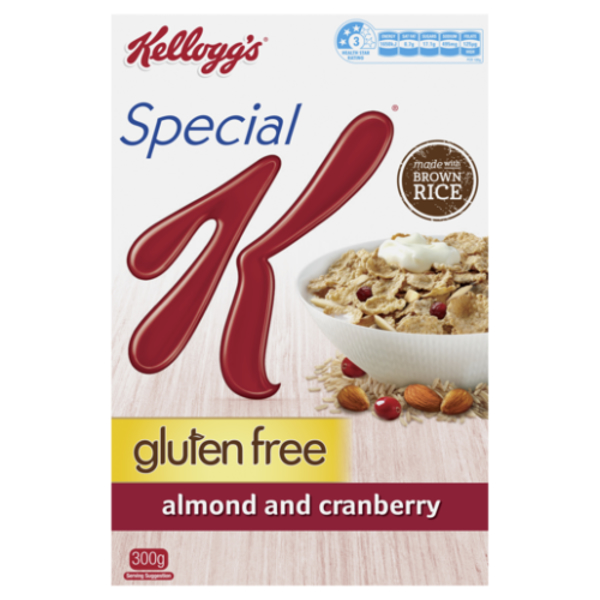 Kellogg's Special K Gluten Free Almond & Cranberry Breakfast Cereal 300g