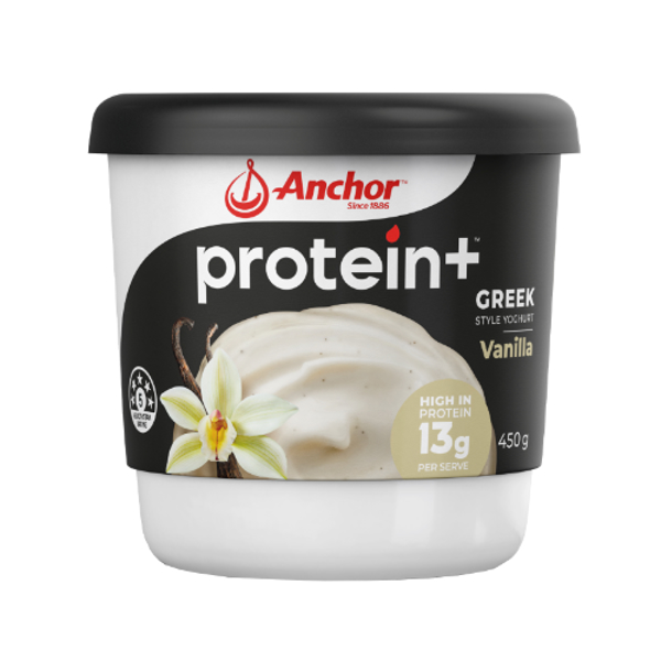 Anchor Protein Plus Vanilla Greek Style Yoghurt 450g