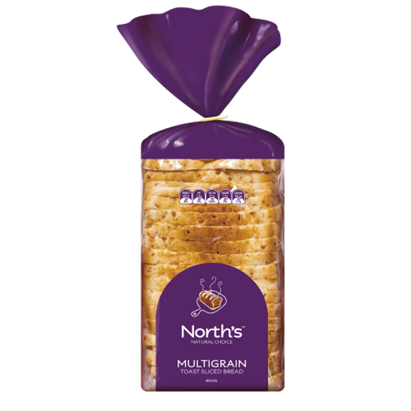 Norths Multigrain Toast Sliced Bread 600g